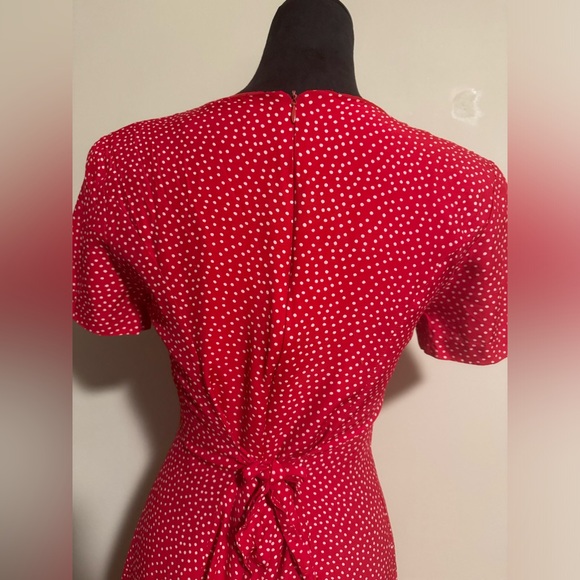 Preloved Misty Lane Vintage Red and White Polka Dot Dress size 6 - Picture 5 of 7